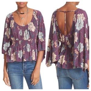 Free People Glenside Floral Top